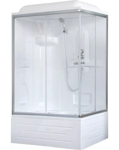 Душевая кабина BP 120х80 L профиль белый стекло прозрачное Royal bath