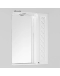 Зеркало шкаф Канна 60 правый белый с подсветкой Style line
