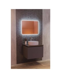 Зеркало для ванной Malta Lite 80х60см LED подсветка Silver mirrors