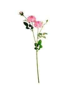 Растение искусственное Роза пионовидная розовая 63см Волшебная страна