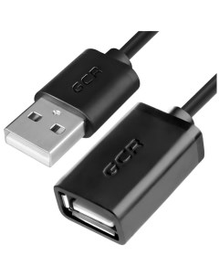 Кабель удлинитель USB 2 0 Af USB 2 0 Am 1 8м черный GCR 50567 Greenconnect