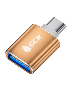 Переходник адаптер USB Type C USB золотистый GCR UC3AF GCR 52301 Greenconnect