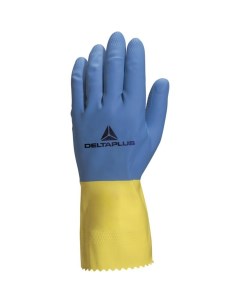 Перчатки латексные химическистойкие VE330 10 XL желто синие VE330BJ09 Delta plus