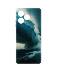 Чехол накладка Soft Case Торнадо для Realme C61 черный Krutoff