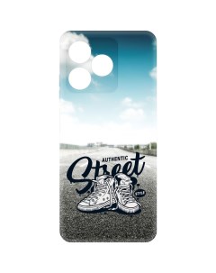 Чехол накладка Soft Case Кроссовки мужские Уличный стиль для Realme C61 черный Krutoff