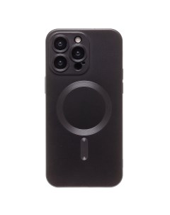 Чехол для iPhone 15 Pro Max силиконовый Matte MagSafe черный Promise mobile