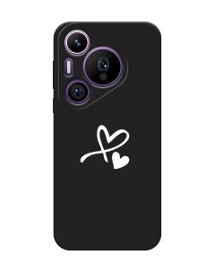 Чехол на Huawei Pura 70 Pro 70 Pro Plus Сердечко минимализм Awog