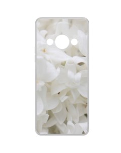 Чехол накладка Clear Case Белые лилии для Xiaomi Poco C61 Krutoff