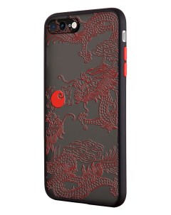 Чехол для iPhone 7 Plus iPhone 8 Plus с защитой камеры Японский дракон янь аниме Mcover