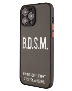 Чехол для iPhone 13 Pro с защитой камеры Надпись B D S M Mcover