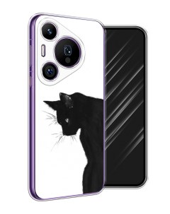 Чехол на Huawei Pura 70 Pro 70 Pro Plus Black cat Awog