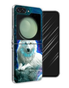 Чехол на Samsung Galaxy Z Flip 6 Белоснежный волк Awog
