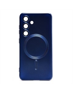 Чехол для Samsung SM S921B Galaxy S24 силиконовый Matte MagSafe темно синий Promise mobile