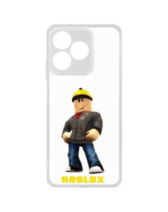 Чехол накладка Clear Case Roblox Строитель для Realme C61 Krutoff