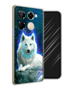 Чехол на Infinix Note 40 Pro 5G Note 40 Pro Plus Белоснежный волк Awog