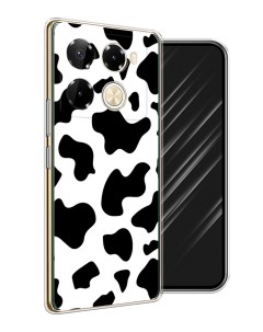 Чехол на Infinix Note 40 Pro 5G Note 40 Pro Plus Пятна коровы Awog