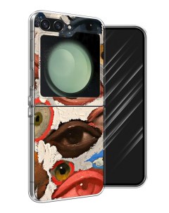 Чехол на Samsung Galaxy Z Flip 6 Глаза масляная живопись Awog
