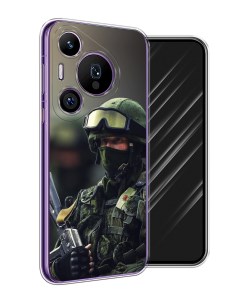 Чехол на Huawei Pura 70 Pro 70 Pro Plus Солдат Awog