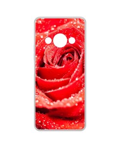 Чехол накладка Clear Case Роза для Xiaomi Poco C61 Krutoff