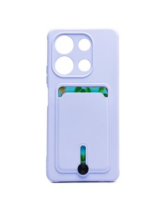Чехол для Infinix Note 30 X6833B силиконовый с картхолдером 4 фиолетовый Promise mobile