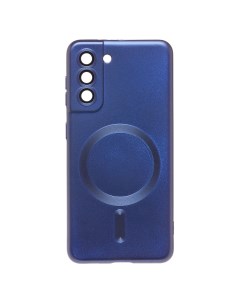 Чехол для Samsung SM G991B Galaxy S21 силиконовый Matte MagSafe темно синий Promise mobile