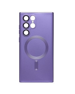 Чехол для Samsung SM S908B Galaxy S22 Ultra силиконовый Matte MagSafe пурпурный Promise mobile