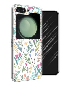 Чехол на Samsung Galaxy Z Flip 6 Полевые цветы рисунок Awog