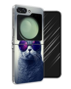 Чехол на Samsung Galaxy Z Flip 6 Космический кот Awog