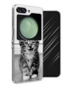 Чехол на Samsung Galaxy Z Flip 6 Подмигивающий котенок Awog