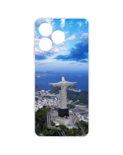 Чехол накладка Clear Case Бразилия Статуя Христа для Realme C61 Krutoff