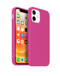Чехол силиконовый Case для Apple iPhone 12 малиновый Nobrand