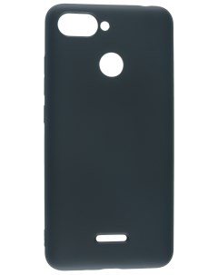 Чехол матово силиконовый для Xiaomi Redmi 6 Black Nobrand