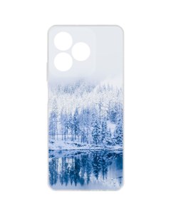 Чехол накладка Clear Case Зимняя река для Realme C61 Krutoff