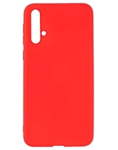 Чехол матово силиконовый для Huawei Nova 5 Red Nobrand
