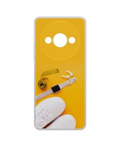 Чехол накладка Clear Case Кроссовки женские Фитнес для Xiaomi Poco C61 Krutoff