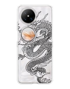 Чехол на Huawei Pocket 2 Большой китайский дракон Case place