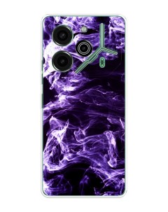 Чехол на Tecno Pova 6 Pro 5G Фиолетовый дым Case place