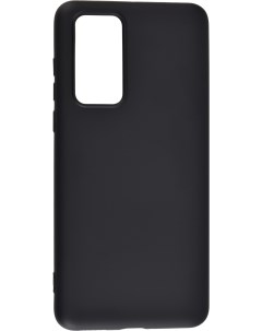 Чехол матово силиконовый для Huawei P40 Black Nobrand