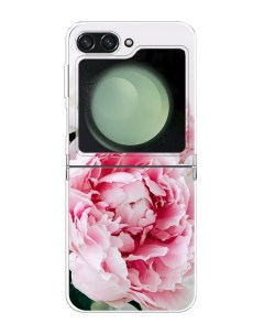 Чехол на Samsung Galaxy Z Flip 6 Розовые и белые пионы Case place