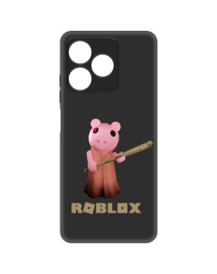 Чехол накладка Soft Case Roblox Пигги для Realme C61 черный Krutoff