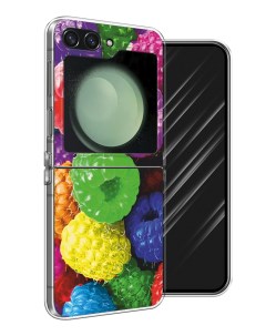 Чехол на Samsung Galaxy Z Flip 6 Разноцветная малина Awog