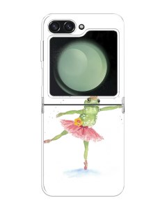 Чехол на Samsung Galaxy Z Flip 6 Лягушка балерина Case place