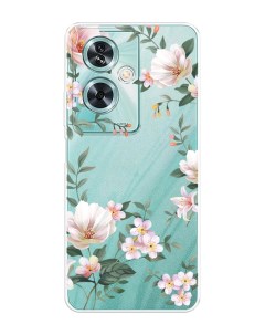 Чехол на OnePlus Nord N30 SE Beautiful white flowers Case place