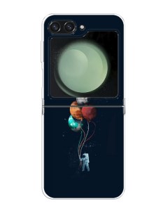 Чехол на Samsung Galaxy Z Flip 6 Космонавт с шариками Case place