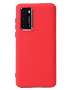 Чехол матово силиконовый для Huawei P40 Red Nobrand