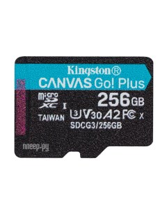Карта памяти 256Gb Kingston MicroSDHC 170R A2 U3 V30 Canvas Go Plus SDCG3 256GBSP Оригин Nobrand