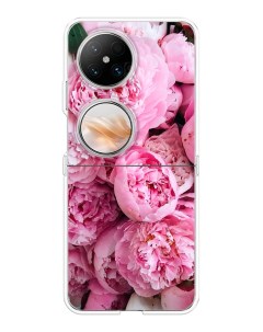 Чехол на Huawei Pocket 2 Розовые пионы Case place