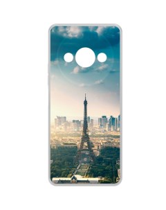 Чехол накладка Clear Case Франция Эйфелева Башня для Xiaomi Poco C61 Krutoff