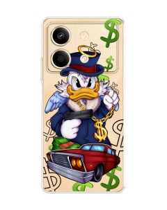 Чехол на Poco X6 Neo Scrooge McDuck with a Gold Chain Case place