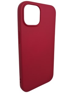 Чехол накладка NANO с микрофиброй для Apple iPhone 15 Pro Бордовый Mariso